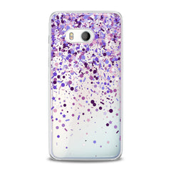 Lex Altern TPU Silicone HTC Case Purple Confetti
