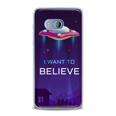 Lex Altern TPU Silicone HTC Case Blue UFO