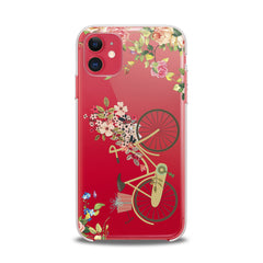 Lex Altern TPU Silicone iPhone Case Floral Bicycle Theme