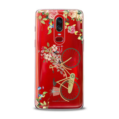 Lex Altern TPU Silicone OnePlus Case Floral Bicycle Theme