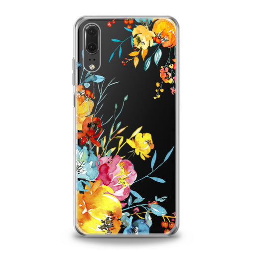 Lex Altern Watercolor Flowers Print Huawei Honor Case