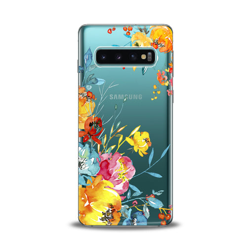 Lex Altern Watercolor Flowers Print Samsung Galaxy Case