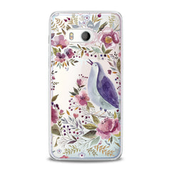 Lex Altern TPU Silicone HTC Case Floral Bird