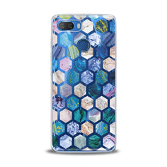 Lex Altern TPU Silicone Lenovo Case Blue Honeycombs