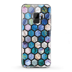 Lex Altern TPU Silicone Samsung Galaxy Case Blue Honeycombs