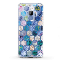 Lex Altern TPU Silicone Samsung Galaxy Case Blue Honeycombs
