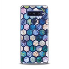 Lex Altern TPU Silicone LG Case Blue Honeycombs