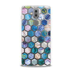 Lex Altern TPU Silicone Phone Case Blue Honeycombs