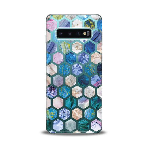 Lex Altern Blue Honeycombs Samsung Galaxy Case