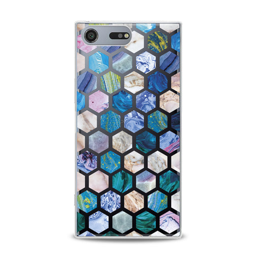 Lex Altern Blue Honeycombs Sony Xperia Case