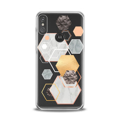 Lex Altern TPU Silicone Motorola Case Geometric Hexagons