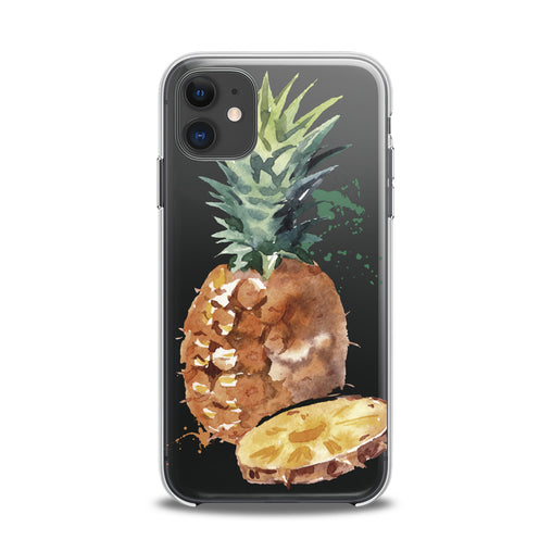 Lex Altern TPU Silicone iPhone Case Watercolor Pineapple