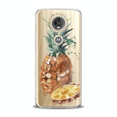 Lex Altern TPU Silicone Motorola Case Watercolor Pineapple