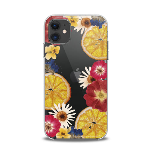 Lex Altern TPU Silicone iPhone Case Floral Citrus
