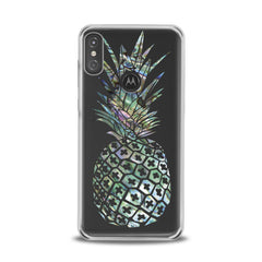 Lex Altern TPU Silicone Motorola Case Iridescent Pineapple