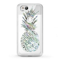Lex Altern TPU Silicone Google Pixel Case Iridescent Pineapple
