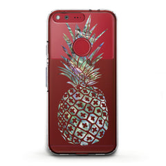 Lex Altern TPU Silicone Google Pixel Case Iridescent Pineapple