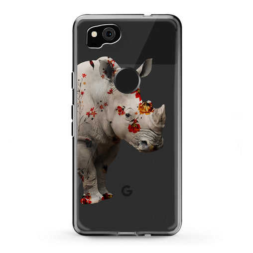 Lex Altern Google Pixel Case Watercolor Rhino