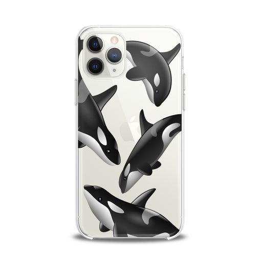 Lex Altern TPU Silicone iPhone Case Watercolor Killer Whales
