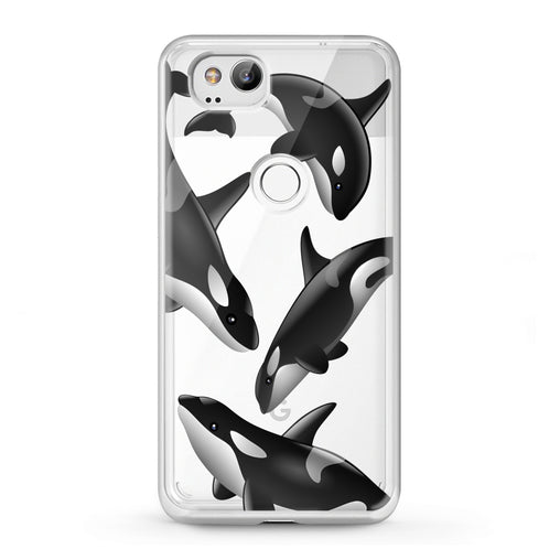 Lex Altern Google Pixel Case Watercolor Killer Whales