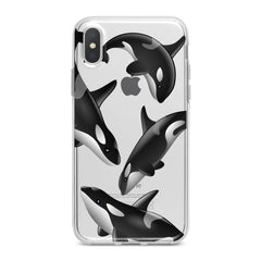 Lex Altern Watercolor Killer Whales Phone Case for your iPhone & Android phone.