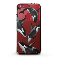 Lex Altern TPU Silicone Phone Case Watercolor Killer Whales