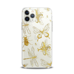 Lex Altern TPU Silicone iPhone Case Golden Insects