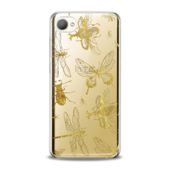 Lex Altern TPU Silicone HTC Case Golden Insects