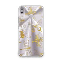 Lex Altern TPU Silicone Asus Zenfone Case Golden Insects