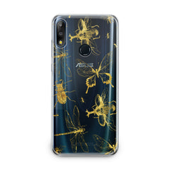 Lex Altern TPU Silicone Asus Zenfone Case Golden Insects