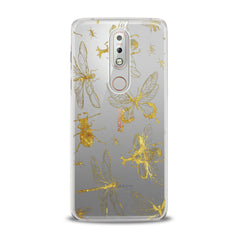 Lex Altern TPU Silicone Nokia Case Golden Insects
