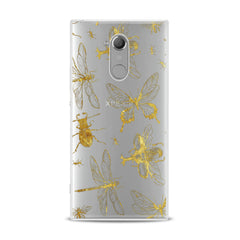 Lex Altern TPU Silicone Sony Xperia Case Golden Insects