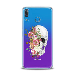 Lex Altern TPU Silicone Lenovo Case Floral Skull