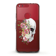 Lex Altern TPU Silicone Google Pixel Case Floral Skull