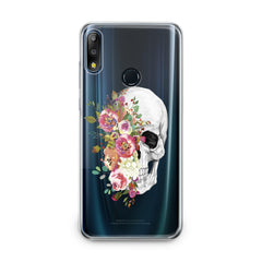 Lex Altern TPU Silicone Asus Zenfone Case Floral Skull