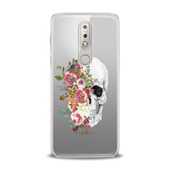 Lex Altern TPU Silicone Nokia Case Floral Skull