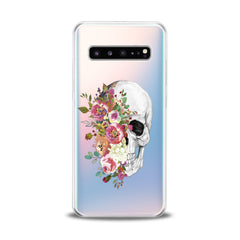 Lex Altern TPU Silicone Samsung Galaxy Case Floral Skull