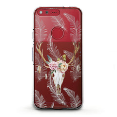 Lex Altern TPU Silicone Phone Case Floral Antlers
