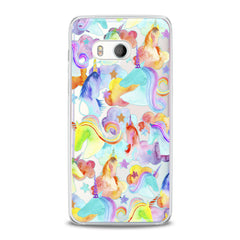 Lex Altern TPU Silicone HTC Case Colorful Unicorn Art