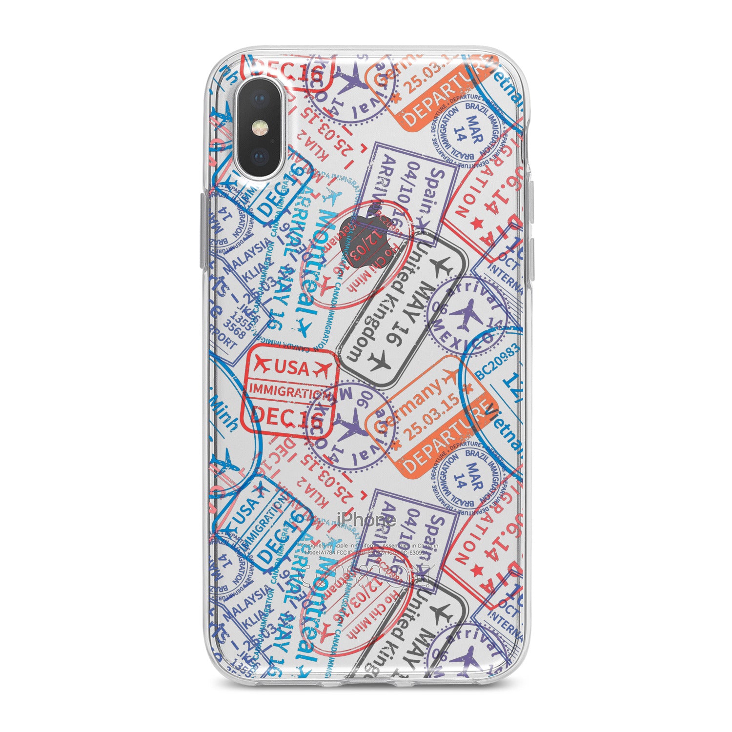 Lex Altern Colored Stamps Phone Case for your iPhone & Android phone.