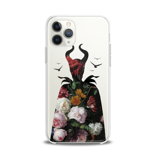 Lex Altern TPU Silicone iPhone Case Floral Maleficent