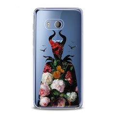 Lex Altern TPU Silicone HTC Case Floral Maleficent