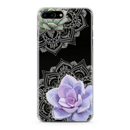 Lex Altern Purple Succulent Art Phone Case for your iPhone & Android phone.