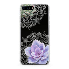 Lex Altern Purple Succulent Art Phone Case for your iPhone & Android phone.