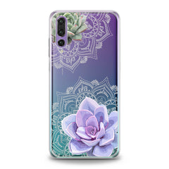 Lex Altern TPU Silicone Huawei Honor Case Purple Succulent Art