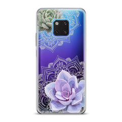 Lex Altern TPU Silicone Huawei Honor Case Purple Succulent Art