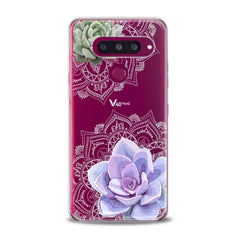 Lex Altern TPU Silicone Phone Case Purple Succulent Art