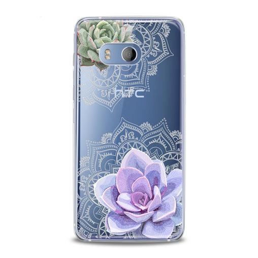 Lex Altern Purple Succulent Art HTC Case