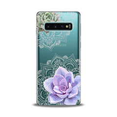 Lex Altern Purple Succulent Art Samsung Galaxy Case