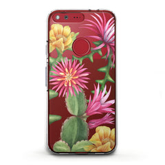 Lex Altern TPU Silicone Phone Case Cacti Flowers